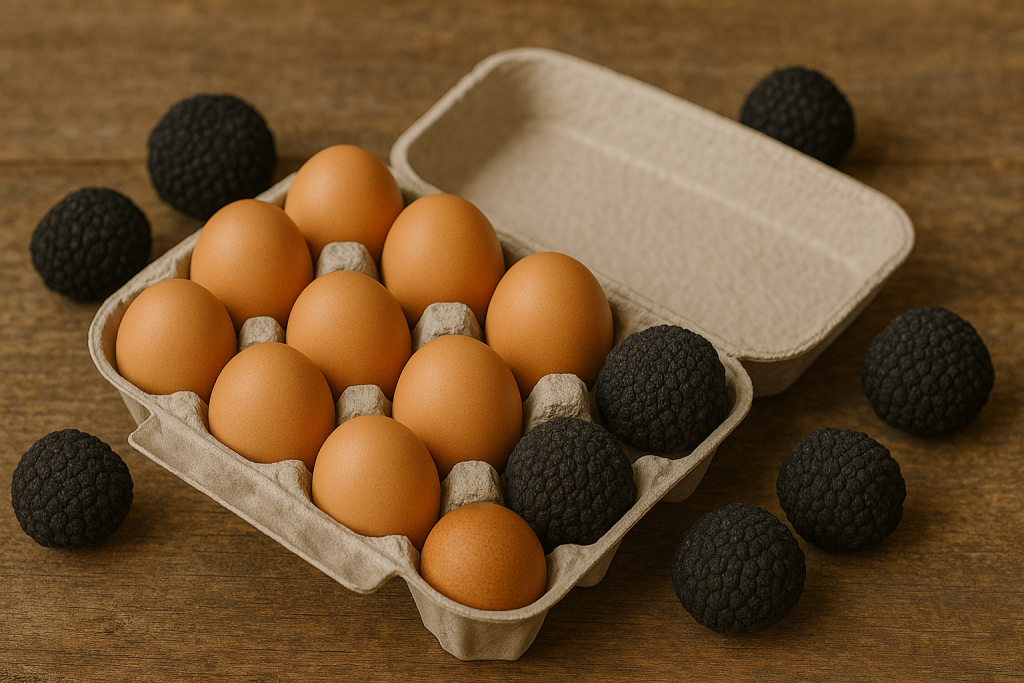 Docena de huevos camperos trufados (Prรณximamente)